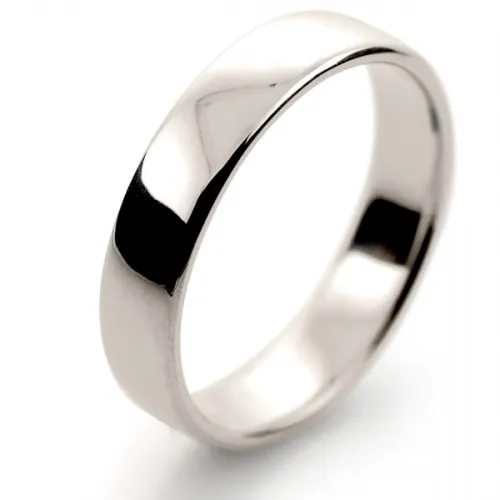 Soft Court Light - 4mm (SCSL4 W) White Gold Wedding Ring